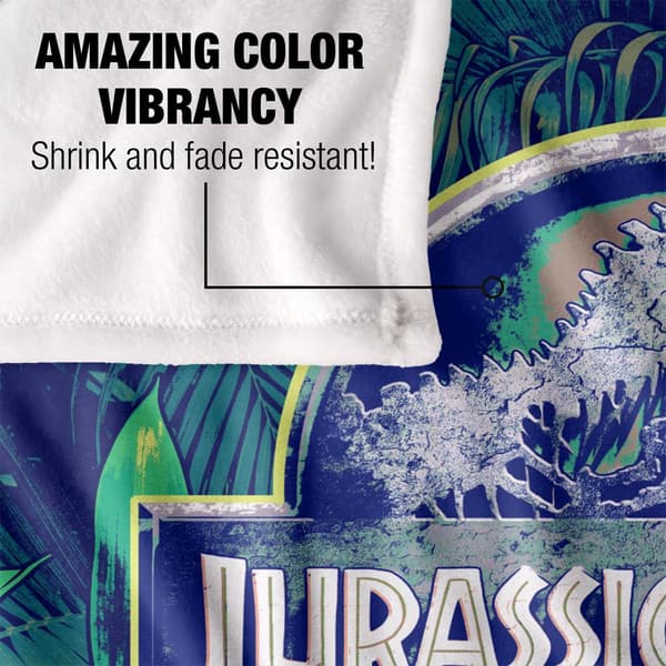 Jurassic World Djungelfilt En Storlek Vit White One Size