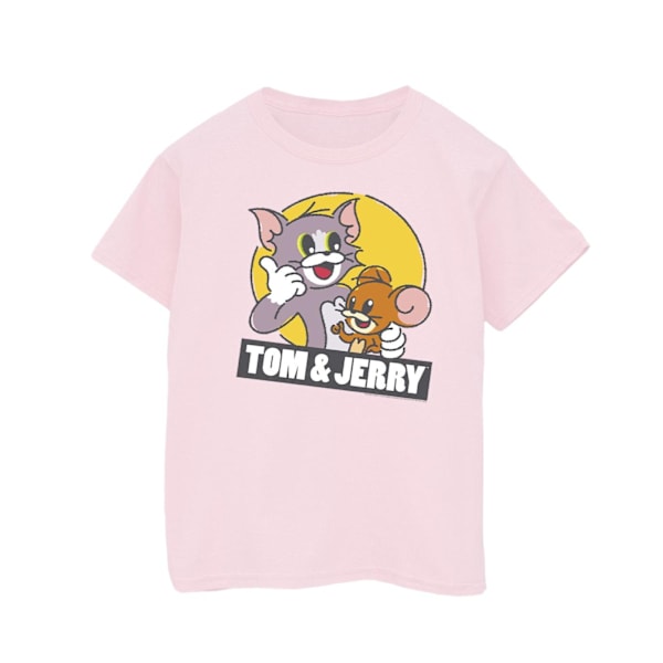 Tom And Jerry Girls Sketch Logo Bomull T-shirt 12-13 År Baby Baby Pink 12-13 Years