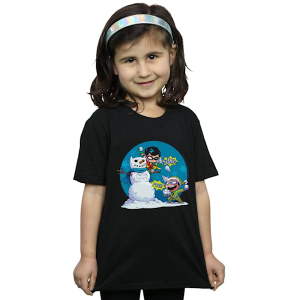 DC Comics Girls Super Friends Chillin Like A Villain Bomull T-S Black 9-11 Years