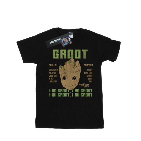 Marvel Mens Guardians Of The Galaxy Vol. 2 Groot Skills T-shirt Black 3XL