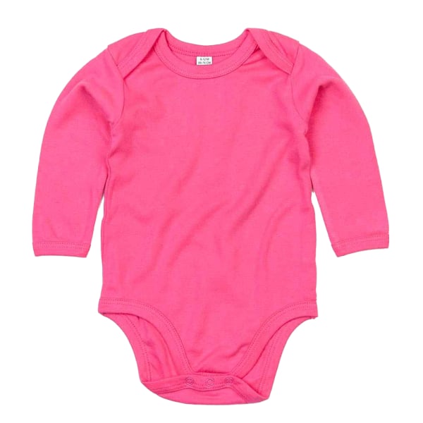 Babybugz Baby Organic Long-Sleeved Bodysuit 6-12 Months Fuchsia Fuchsia 6-12 Months