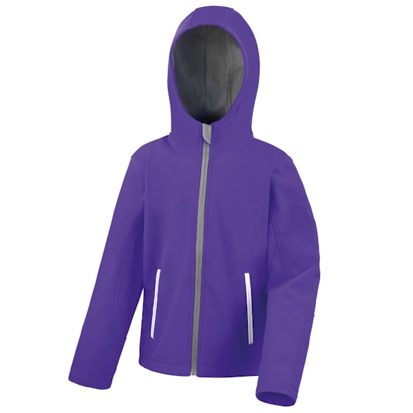 Result Core Barn/Barn TX Performance Huvförsedd Mjuk Skaljacka Purple/Grey 7-8 Years