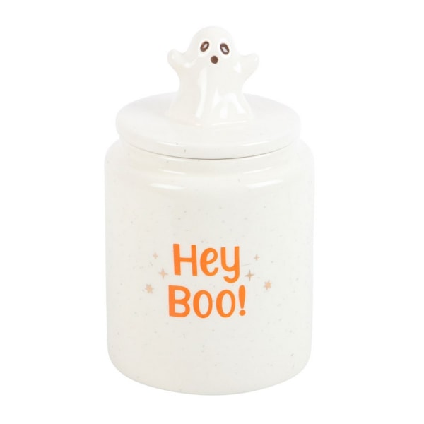 Something Different Hey Boo Ghost Jar En Storlek Vit White One Size