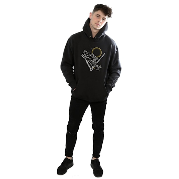 Harry Potter Herr Vargulv Linje Konst Hoodie M Svart Black M