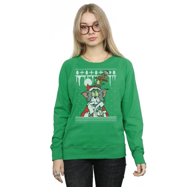 Tom And Jerry Dam/Damjul Jul Fair Isle Sweatshirt L Ir Irish Green L