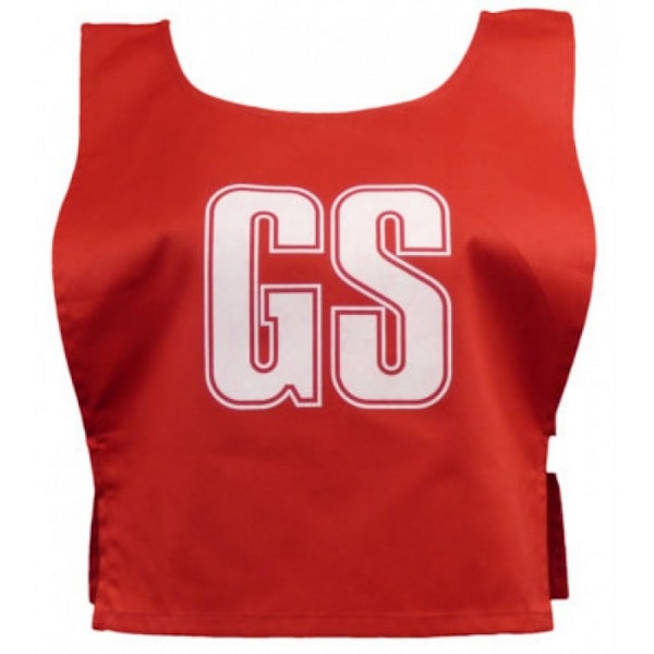 Carta Sport Unisex Vuxen Bokstäver Netboll Träning Bib M Röd/Vit Red/White M