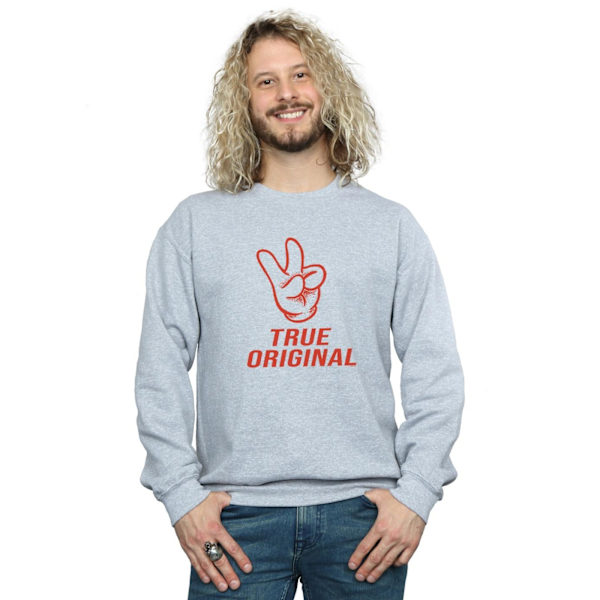 Disney Herr Mickey Mouse True Original Sweatshirt M Sports Grey Sports Grey M