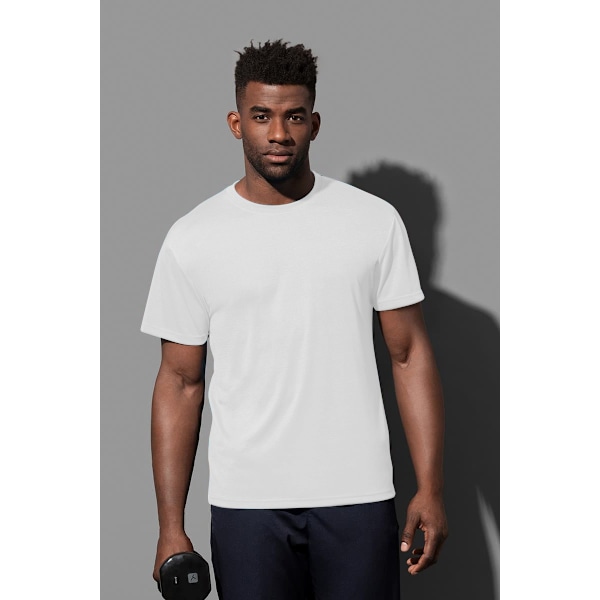 Stedman Mens Active Cotton Touch Tee M Vit White M