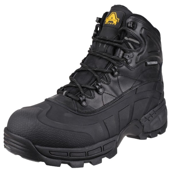 Amblers Mens FS430 Orca S3 Vattentäta Lädersäkerhetskängor 6.5 Black 6.5 UK