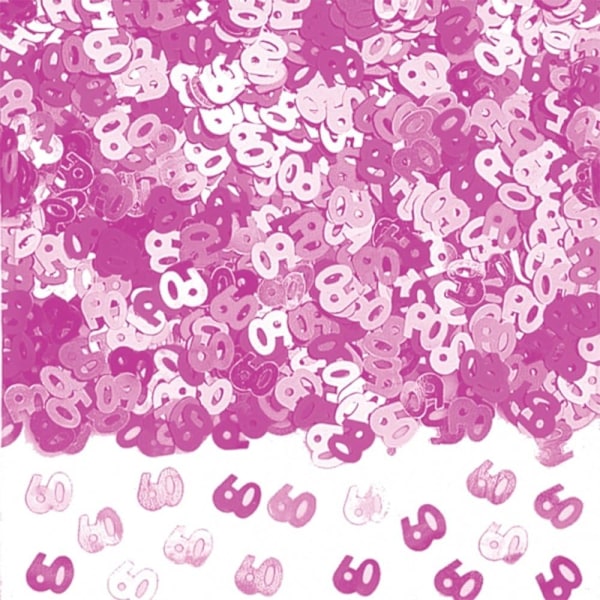 Amscan 60 Shimmer Konfetter En Storlek Rosa Pink One Size