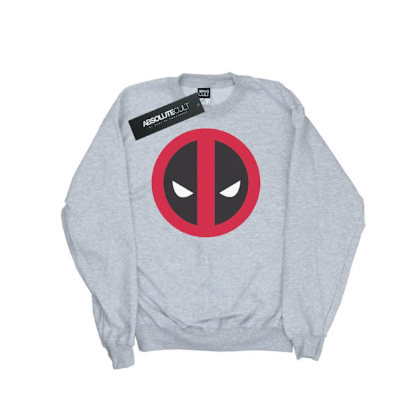 Marvel Dam/Kvinnor Deadpool Stor Ren Logotyp Sweatshirt XXL H Heather Grey XXL
