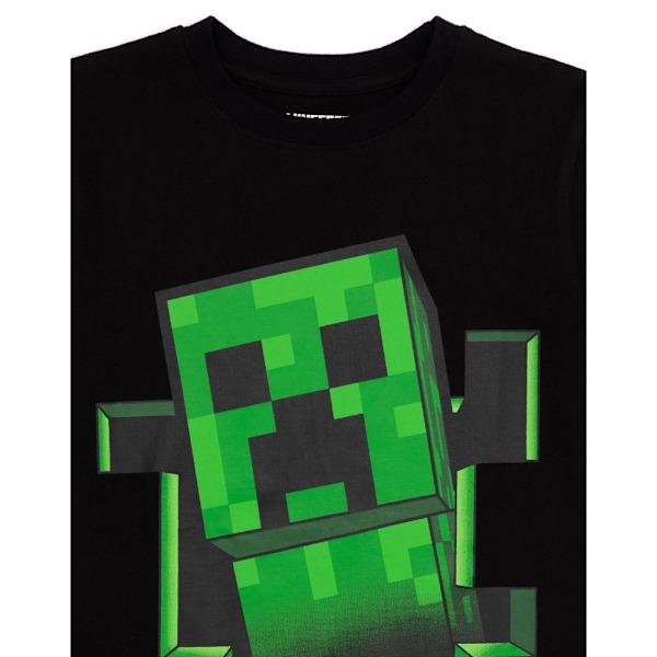 Minecraft Creeper T-shirt för barn 13-14 år, svart Black 13-14 Years