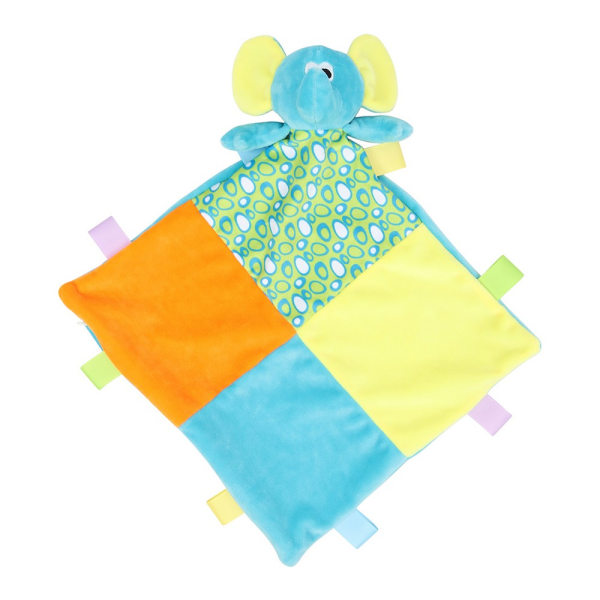 Mumbles Baby Elephant Täcken med Rattle One Size Multicol Multicoloured One Size