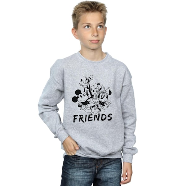 Disney Boys Mickey Mouse And Friends Sweatshirt 7-8 År Sport Sports Grey 7-8 Years