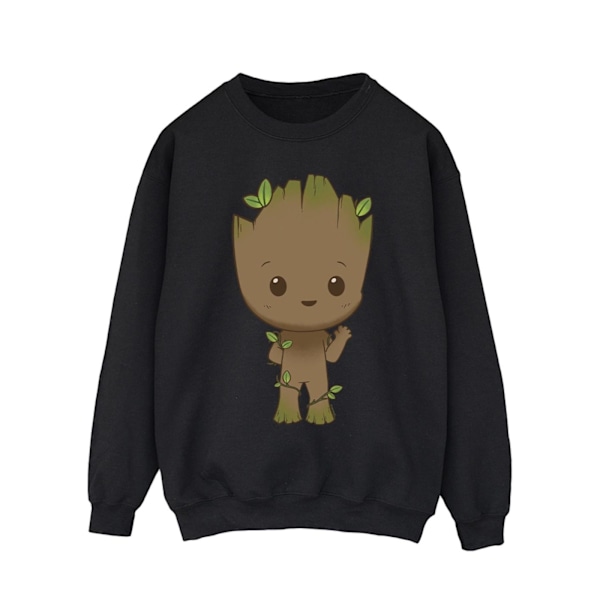 Marvel Herr I Am Groot Chibi Wave Pose Sweatshirt L Svart Black L