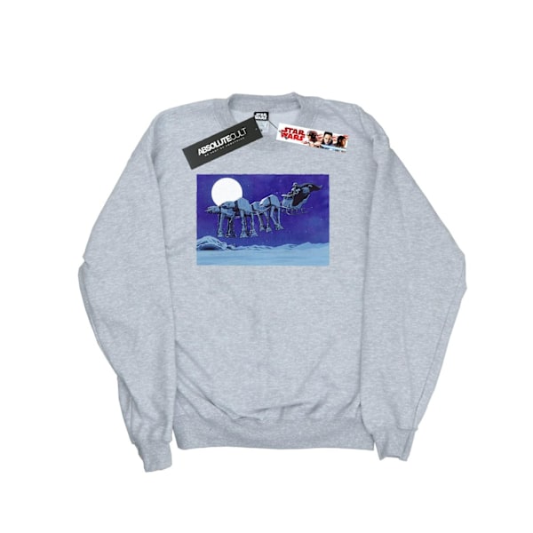 Star Wars Jul AT-AT Sleigh Sweatshirt 3XL Sports Grey för män Sports Grey 3XL