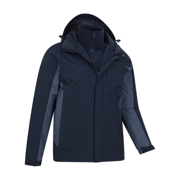 Mountain Warehouse Herr Thunderstorm 3-i-1 Vattentät Jacka L Dark Blue L