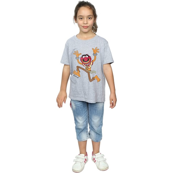 The Muppets Girls Classic Animal T-Shirt 7-8 år Sports Grey Sports Grey 7-8 Years