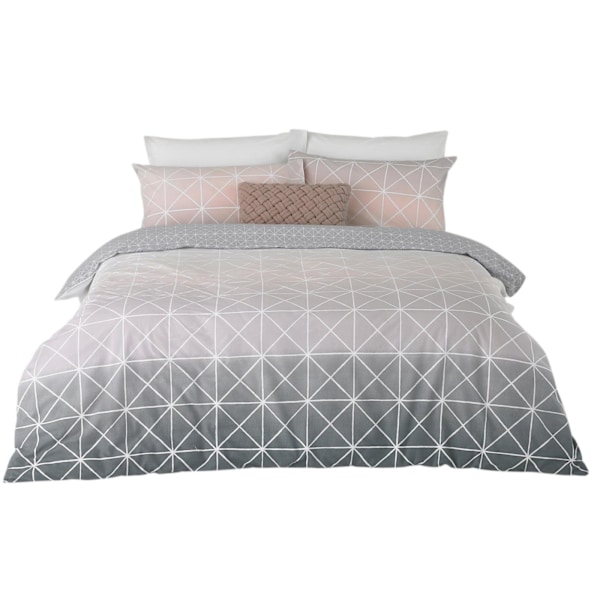 Furn Spectrum Ombre Påslakan Set Enkelsäng Grå/Rosa Grey/Pink Single