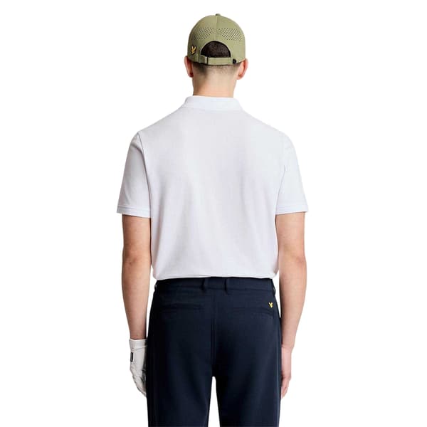 Lyle & Scott Kortärmad Golf Pikétröja för Herr S Vit White S