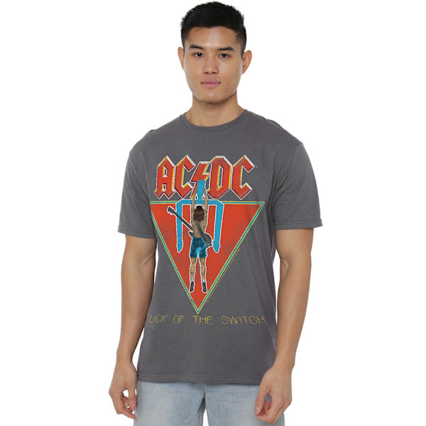 AC/DC Herr Flick of the Switch T-Shirt S Kolgrå Charcoal S