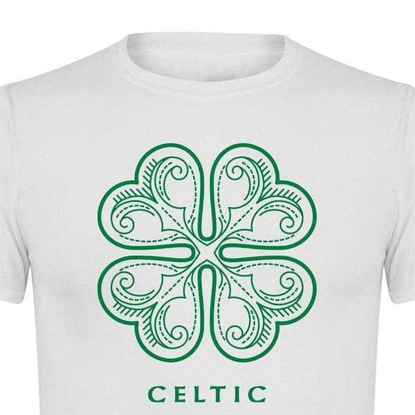 AWD Herr Celtic T-shirt L Vit/Grön White/Green L