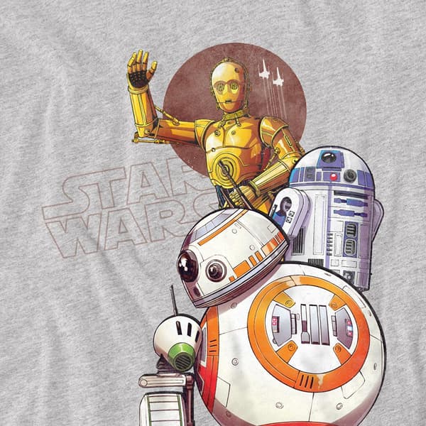 Star Wars Barn/Kids Droids Sweatshirt 9-11 år Athletic Athletic Heather 9-11 Years