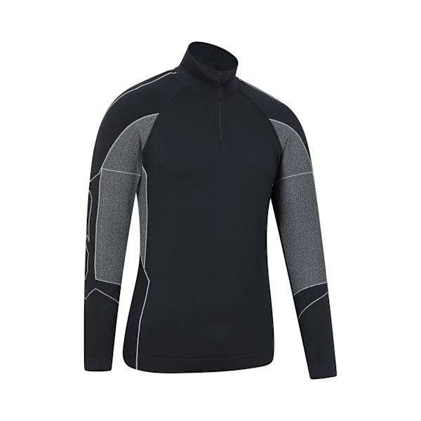 Mountain Warehouse Mens Quiver II Seamless Base Layer Top XS-S Black XS-S