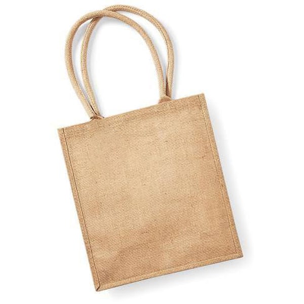 Westford Mill Jute Boutique Shopper Bag (19L) One Size Natural Natural One Size