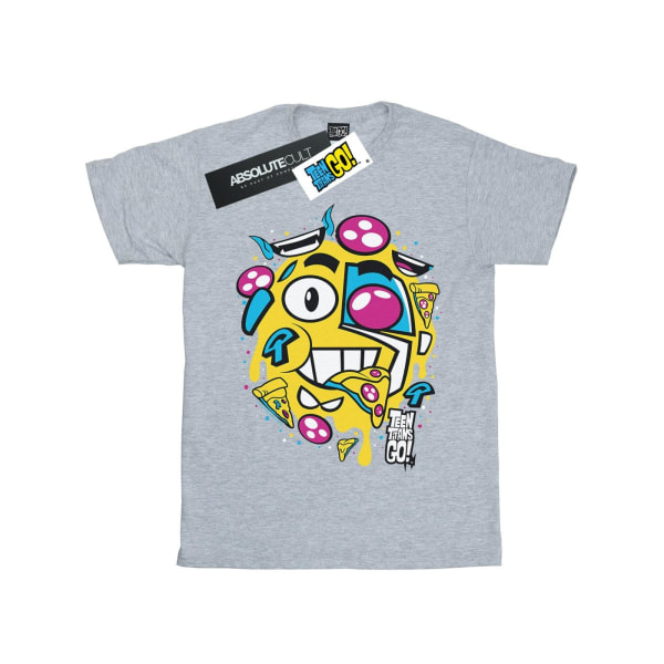 DC Comics Boys Teen Titans Go Pizza Face T-shirt 12-13 Years Sp Sports Grey 12-13 Years