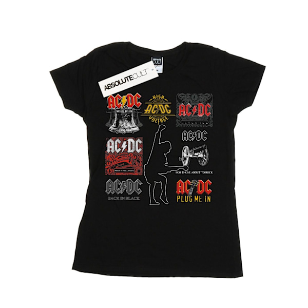 AC/DC Dam/Damkonst Kollektion Bomull T-shirt M Svart Black M