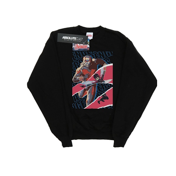 Marvel Mens Avengers Ant-Man And The Wasp Collage Sweatshirt 4X Black 4XL