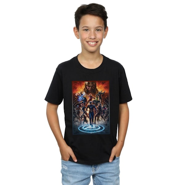 Marvel Boys Avengers Endgame Heroes At War T-shirt 12-13 år Black 12-13 Years