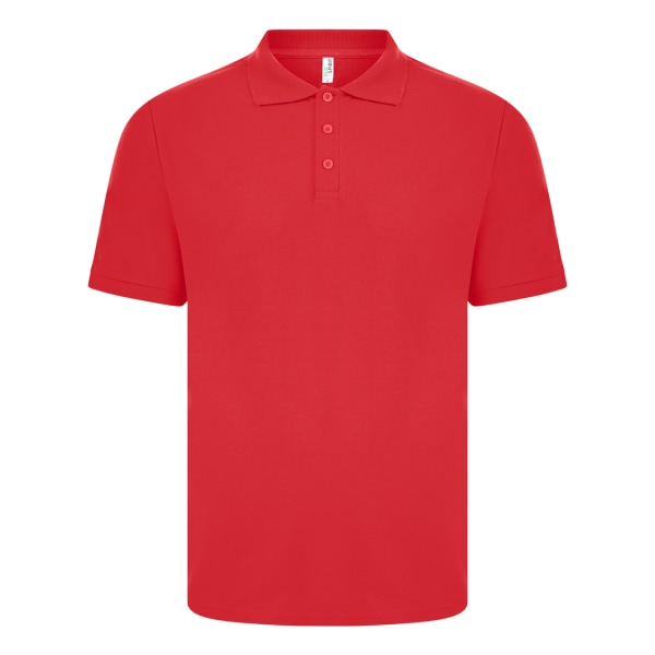 Casual Classic Mens Eco Spirit Organic Polo Shirt S Röd Red S
