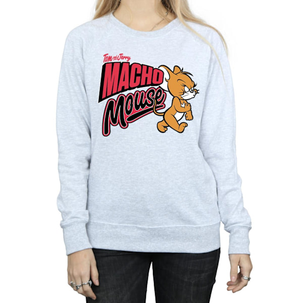 Tom och Jerry Dam/Dam Macho Mouse Sweatshirt L Heather Grå Heather Grey L