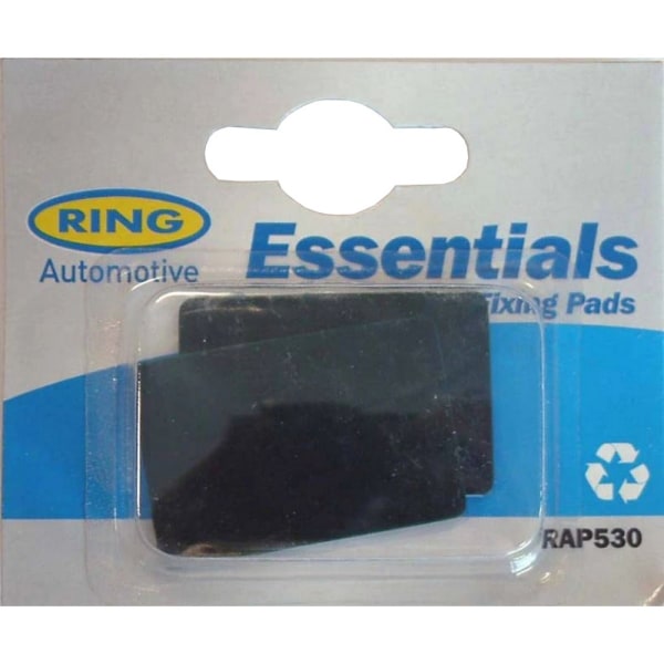 Ring Mirror Fixing Pad (Pack 2) One Size Svart Black One Size