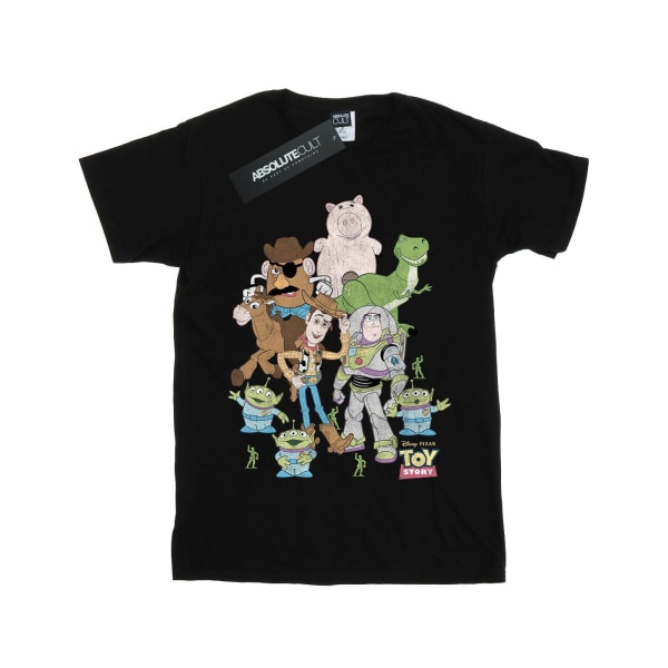 Disney Girls Toy Story Group T-shirt i bomull 12-13 år Svart Black 12-13 Years
