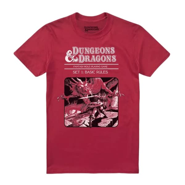 Dungeons & Dragons Herr Basic Rules Box T-Shirt XXL Kardinal Röd Cardinal Red XXL