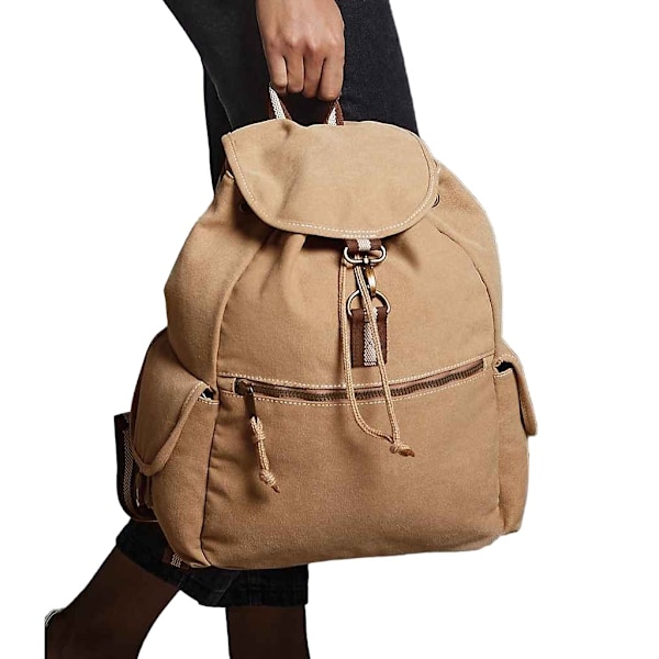 Quadra Vintage Canvas Ryggsäck One Size Sahara Sahara One Size