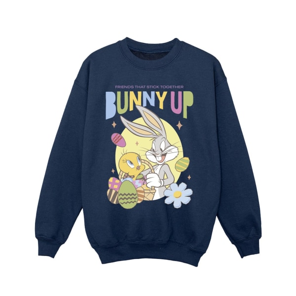 Looney Tunes Girls Bunny Up Sweatshirt 12-13 år Marinblå Navy Blue 12-13 Years