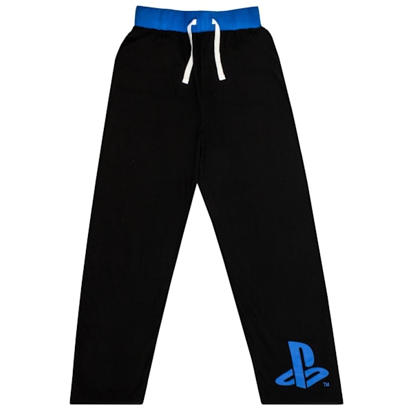 Playstation Boys Logo Pyjamas Set 7-8 år Svart/Vit/Blå Black/White/Blue 7-8 Years