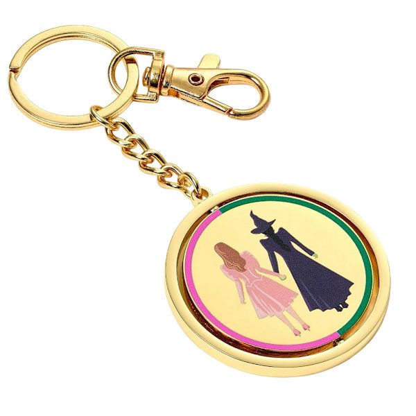 Wicked Jag Älskar Smaragdstaden Spinner Nyckelring En Storlek Gul/ Yellow/Green/Gold One Size