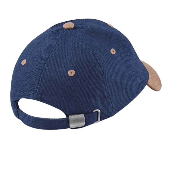 Beechfield Unisex Lågprofil Tung Borstad Bomulls Basebollkeps Forest/Taupe One Size