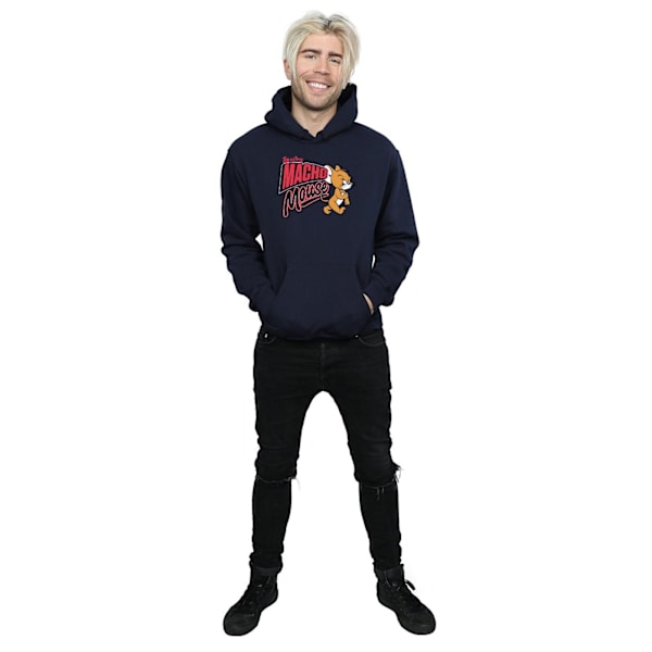 Tom And Jerry Macho Mouse Hoodie L Marinblå Navy Blue L