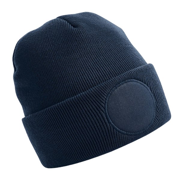 Beechfield Circular Patch Beanie One Size French Navy French Navy One Size