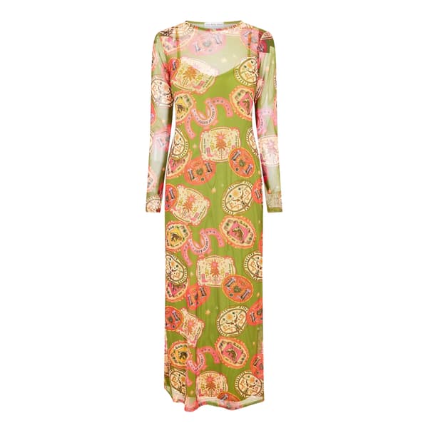 Never Fully Dressed Dam Maxi Klänning 8 UK Oliv Olive 8 UK