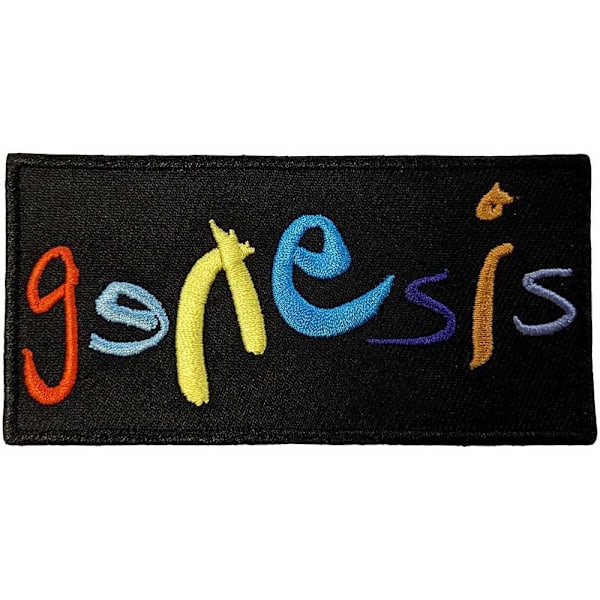 Genesis vävd logotyp strykjärnsmärke One Size Multicoloured Multicoloured One Size
