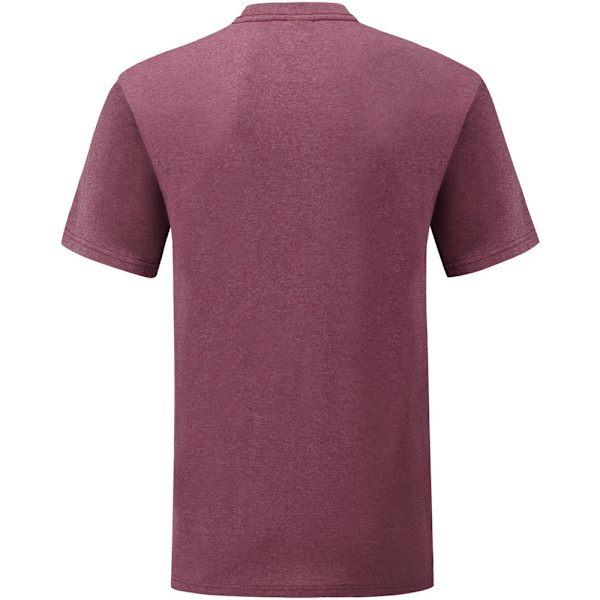 Fruit Of The Loom Valueweight T-shirt med kort ärm för män, storlek L, Heather Heather Burgundy L