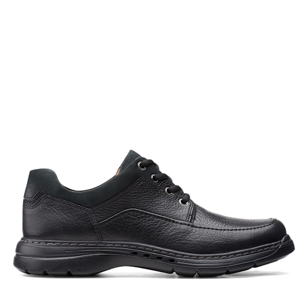 Clarks Un Brawley Lace Läderskor för Herr 7 UK Wide Svart Black 7 UK Wide