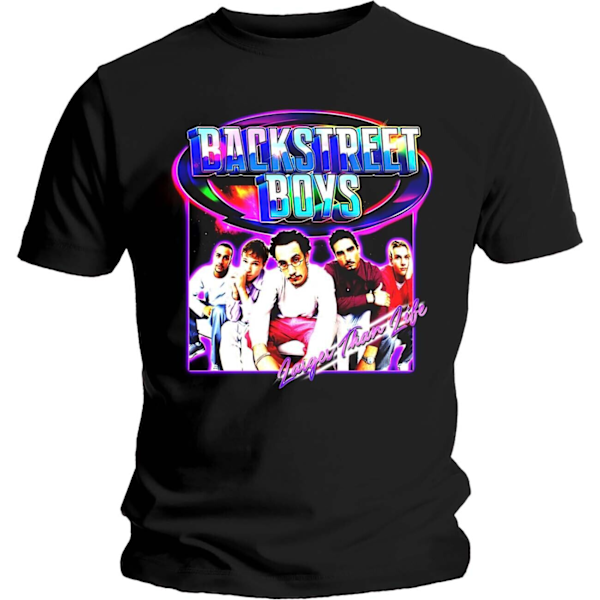 Backstreet Boys Unisex Adult Larger Than Life T-Shirt S Svart Black S